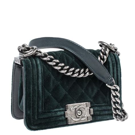 green velvet chanel bag|velvet Chanel handbags for women.